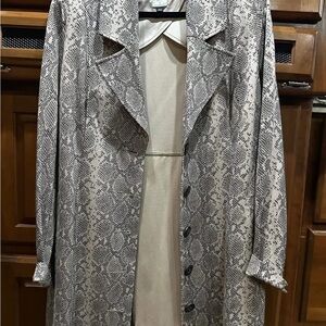 Cabi King Cobra Snakeskin Patterned Coat